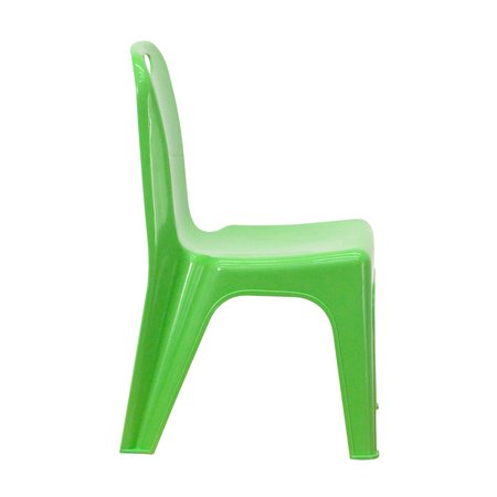 Flash Furniture Green Plastic School Chair-11"H Seat, PK4 4-YU-YCX4-011-GREEN-GG